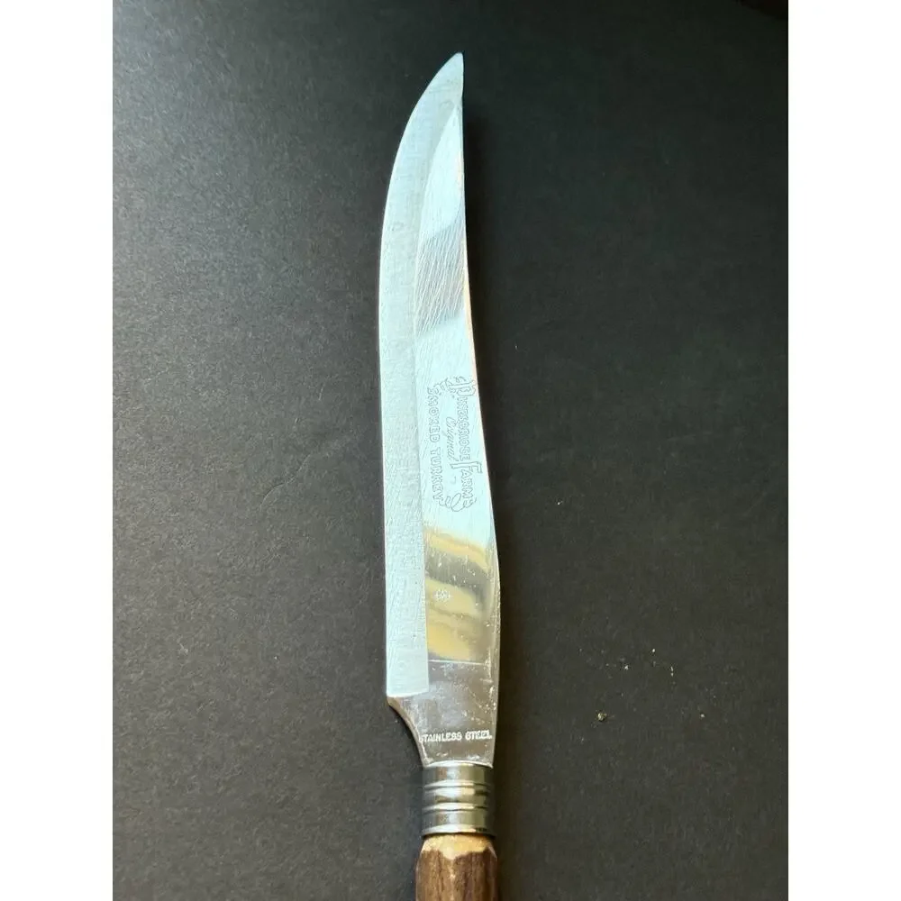 Vintage Pepperidge Farm Handle Knife Leather Embossed Case Country Farmhouse